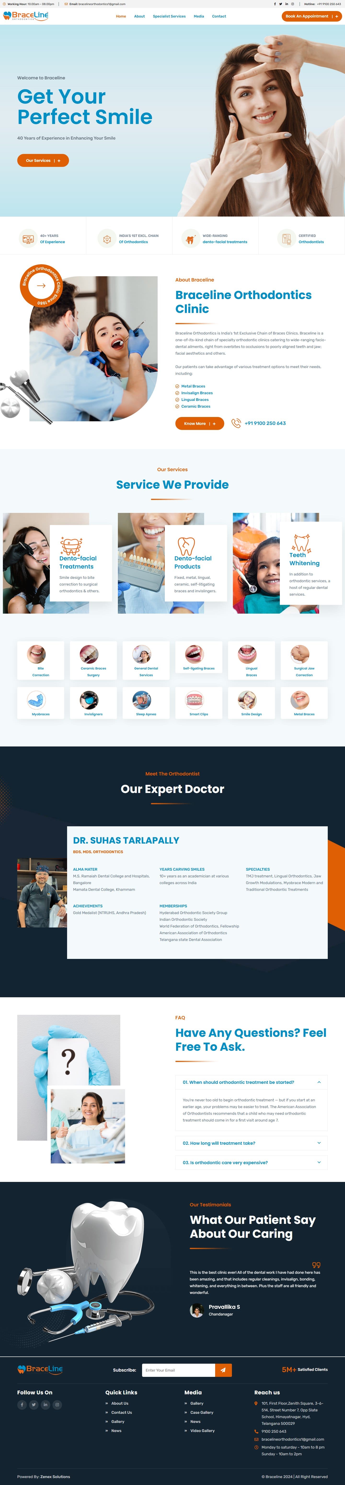 Braceline Website